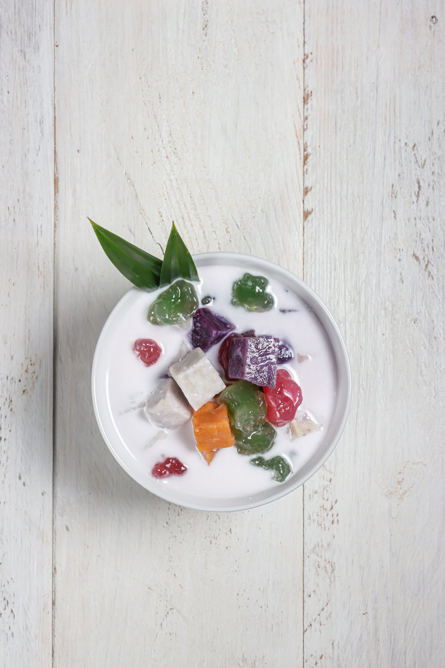 Bubur Cha Cha or chacha, Malaysian style coconut milk desser