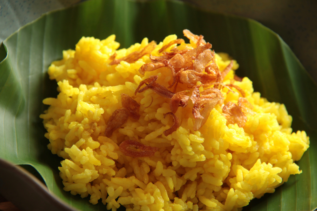 Nasi Kuning, the Traditional Indonesian Yellow Rice Dish