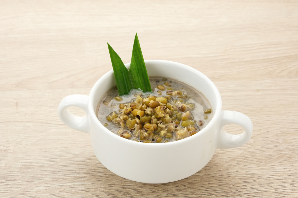 Mung Bean Porridge or Bubur Kacang Hijau, Indonesian dessert