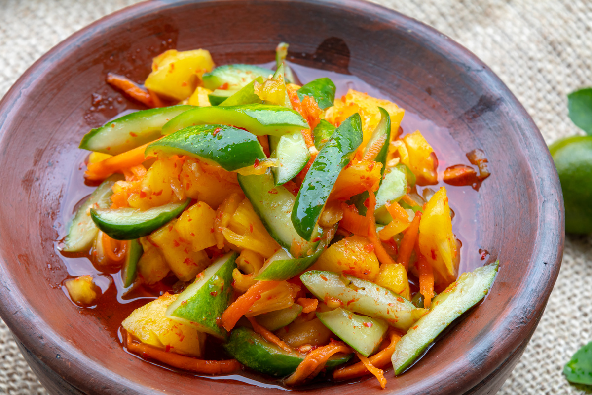Acar Nanas l- Sweet and sour spicy pineapple pickle